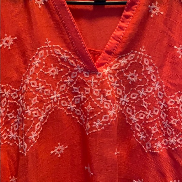 Orange Flutter Sleeve Shirt - Picture 3 of 3